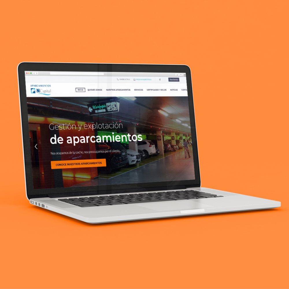 Diseño web para Aparcamientos New Capital