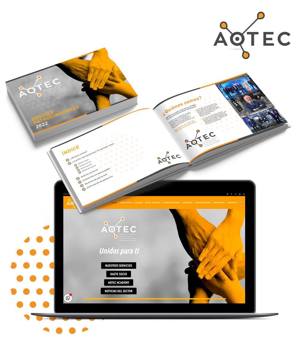 Comunicación y estrategia de Marketing por 2VM para AOTEC